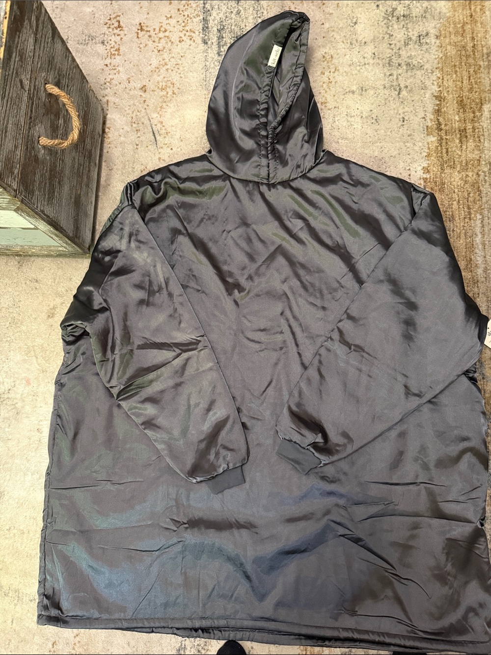Men/women Charcoal Hooded Warm Up Hoodie